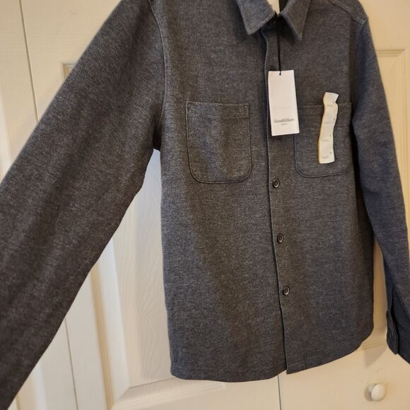 Goodfellow & Co Men's Knit Shirt Jacket Charcoal Gray S NWT - Picture 6 of 10